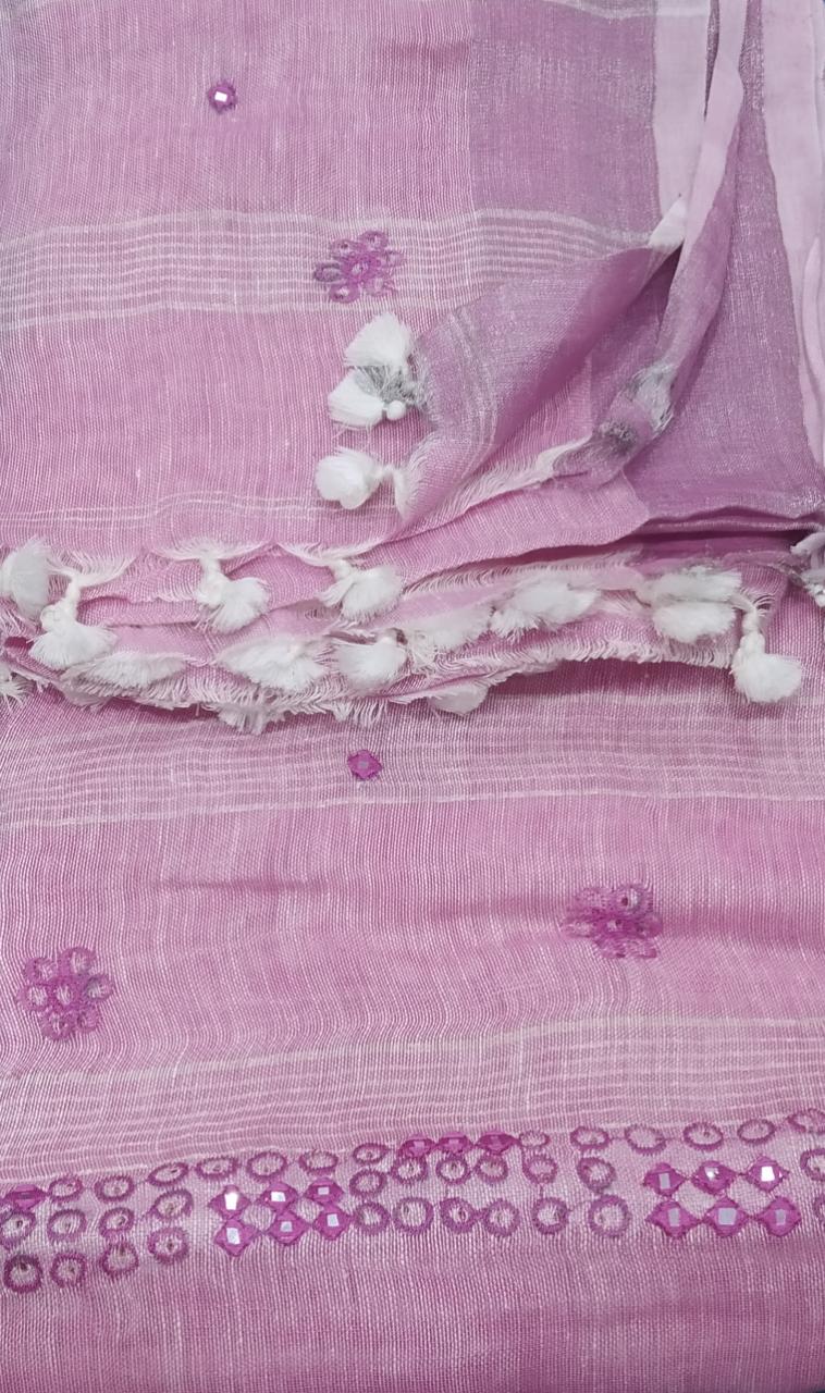 Linen Saree
